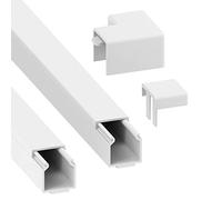 Habengut Lot de 2 Guides de câble pour plafonnier 15 x 15 mm Longueur : 1 m
