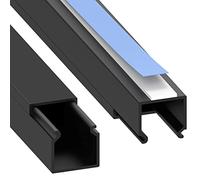 Habengut Mini goulotte de câbles Plate autocollante pour Mur et Configuration de Jeu, sans perçage, 2 x 1 m, pour Cacher Les câbles, en PVC recouvrable