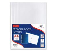 Habercrafts Lot de 12 protège-cahiers en plastique Transparent Format A4 30 x 21 cm