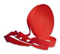 Habercrafts Sangle, Ceinture, cerclage, Mélange de Coton, Rouge, 20 Meters, Set Pièces