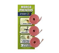 Haberdashery Online 3 rouleaux thermo-adhésif pour marquer les vêtements. Ruban de 3 mètres x 1 cm chaque une rose pour écrire en stylo