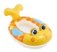 Haberkorn Intex Bateau gonflable pour enfant ou pataugeoire en 3 designs (Jaune/Fish Lady)