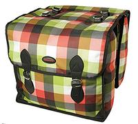 Haberland Gigabyte Double Sacoche, Carré Multicolore 37 x 34 x 16 cm