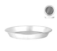 HABI Moule Conique à pâtisserie en Aluminium 24 cm fabriqué en Italie, Gris, 24 cm