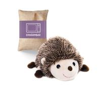 Habibi Hérisson Plush Premium - Bouillotte Chauffante avec Coussin à Grains Amovibles - Passe Micro-ondes et Four - Brun - Jouet en Peluche Thérapeutique