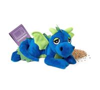 Habibi Plush Classic - 1861 Dragon porte-bonheur bleu roi avec garnissage en grains de millet bouillotte à chauffer au micro-ondes ou au four …