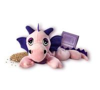 Habibi Plush Classic - 1870 Bonheur Dragon Rose - Doudou chauffant garni de graines de millet, à réchauffer au micro-ondes/four