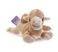 Habibi Plush Premium - 1946 Baby Camel avec coussin à grains amovible - Bouillotte chauffante pour chauffer au micro-ondes ou au four