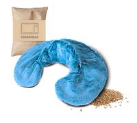 Habibi Plush Premium Royal 1717 Chauffe-cou, écharpe, tour de cou et d'épaules, rembourrage amovible en grains, pour chauffer au micro-ondes/four