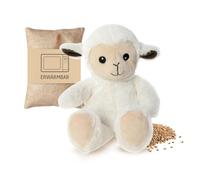 Habibi Premium Midi Deluxe - 2025 Mouton (agneau) avec sac à grains amovible - Peluche chauffante/coussin chauffant à chauffer au micro-ondes