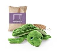 Habibi Premium Mini Deluxe - Coussin chauffant tortue d'eau - Peluche bébé-enfant - Rembourrage amovible millet - Chauffage micro-ondes - 22 cm - 250 g