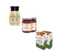 Habibi Trio : 2 Falafels 2x150g + 2 Sauces Tarator 2x245ml + 2 Pates de Piment Rouge 2x150g - Liban