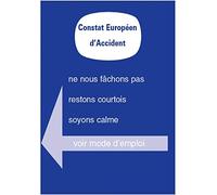 HABILL-AUTO Lot de 3 constats Amiable Accident Agréés - Toutes assurances France et Europe