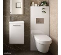 Habillage Bâti-Support pour WC suspendu Blanc Brillant NOJA - SALGAR 87798