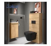 Habillage Bâti-Support pour WC suspendu Chêne africain NOJA - SALGAR 106295