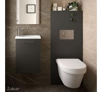 Habillage Bati-Support pour WC suspendu Gris Mat Noja - SALGAR 87799
