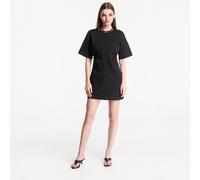 Habillage Calvin Klein Jeans Ss Logo Rib Interlock T-Shirt Dress Black S
