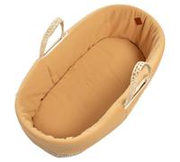 Habillage de couffin en gaze de coton jeanne camel TU