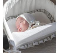 Habillage couffin Moïse Little Bloom Vichy Gris TOG 2,5