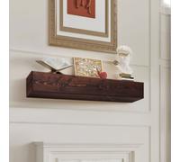 Habillage de cheminée Console de cheminée Etagère murale flottante 152 cm en brun - Design élégant pour votre maison