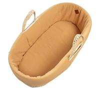 Habillage de couffin en gaze de coton jeanne camel TU