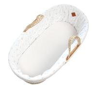 Habillage de couffin en gaze de coton melody melody, blanc imprimé minimali TU