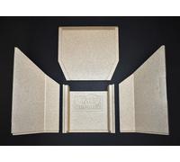 Habillage de foyer B pour poêles à cheminée Turin de MEZ plaques kit