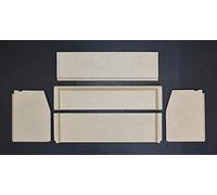 Habillage de foyer pour inserts chauffants 310 de Contura - vermiculite - 5 pièces