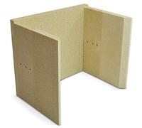 Habillage de foyer pour poêles à cheminée Elba de Eurotherm - vermiculite - 6 pièces