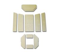 Habillage de foyer pour poêles à cheminée Usedom 5 de Justus plaques kit