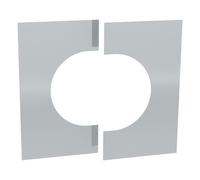 Habillage de plafond 0°-30° en deux parties - double paroi - TEC-DW-STANDARD 150 mm