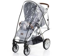 Habillage de Pluie ABC Design - Habillage Pluie pour Poussettes Compactes - Imperméable - Protection contre Pluie et Vent - Montage Facile - Sans polluants - Couleur : transparent