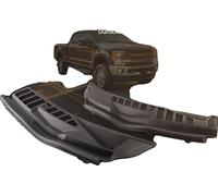 Habillage d'essuie-glace, Plastique de haute qualité, Convient aux modèles Super Duty 2017-2022, Dimensions 31,9 cm x 13 cm x 98,3 cm, Facile à installer, Poids 2250 grammes