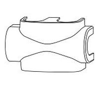 Heimeier boîtier 3850-10.553 plastique, blanc RAL 9016, pour Multilux