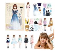 Habillage Magnétique,Jeux d'Habillage Magnétique | Faire Semblant et Jouer au Jouet de Voyage | en Papier magnétique Princesse habillée avec des Couleurs Vives pour Fille de 4 à 7 Ans