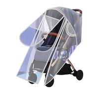 Habillage Pluie pour Poussette Housse Universelle, Protection avec Fenêtre de Contact et Ouverture Frontale Complète,Pour les Petites Poussettes, Transparent