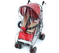 Habillage Pluie Poussette bébé -WENTS Imperméable Rabattable avec Accès et sortie facile Universel pour Poussette 15，7x14，8cm