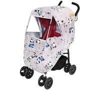 Habillage Pluie Poussette Universelle Bébé Confort Housse de Pluie Protection Pluie et Vent Couverture Transparent Dessin Panda