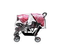 Habillage Pluie Universelle pour Poussette Double Housse de pluie Poussette Jumeaux en EVA Imperméable Landeau Habillage-pluie