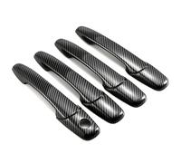 Habillage Poignée Auto Compatible Avec Mercury Pour Milan 2006-2011 Couvercle Poignée Porte Voiture Garniture Extérieure Gauche Droite Avant Arrière Noir En Fibre Carbone Chromé