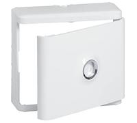 Habillage + porte blanche pour platines de branchement DRIVIA - Blanc RAL 9003