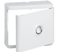 Legrand Habillage + porte DRIVIA 401185 – Protection platine monophasée, design moderne – Blanc