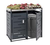 Habillage pour 2 poubelles HWC-H40b 101x51x59 Extensible