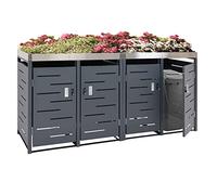 Habillage pour 4 poubelles HWC-H40b 78kg 110x230x62cm Extensible