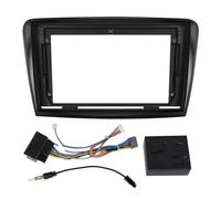 Habillage Tableau de Bord Cadre Autoradio 10 Pouces pour Skoda pour Superb 2 B6 2008-2015 Kit De Montage sur Tableau Bord Adaptateur pour Lecteur DVD GPS Stéréo Façade