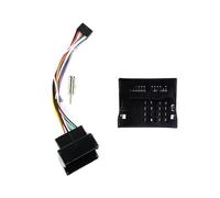 Habillage Tableau de Bord Cadre Panneau Radio DVD GPS 2 DIN 9 Pouces pour Tableau Bord Voiture Compatible Android avec Câble Navigation pour Ford pour Focus S-Max 2004-2014(Cable)