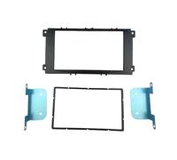 Habillage Tableau de Bord Façade D'autoradio 2 DIN pour Ford pour Focus II pour Mondeo S-Max C-Max 2007-2011 Kit D'installation Complet Cadre Et Enjoliveur(Black,178X102 mm)