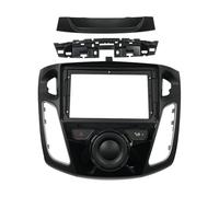 Habillage Tableau de Bord Façade D'autoradio pour Ford pour Focus pour MK3 2011-2019 9 Pouces 2DIN avec Faisceau Câblage Câble d'alimentation Adaptateur Décodeur Canbus(A-Frame Cord canbus)