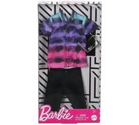 Habit Barbie - Tenue Ken : Pantacourt Noir Et Chemise - Vetement Poupee et Mini-Poupee