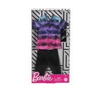 Habit Barbie - Tenue Ken : Pantacourt Noir Et Chemise - Vetement Poupee et Mini-Poupee